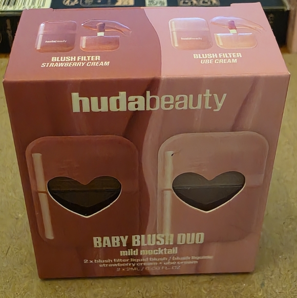 HUDA BEAUTY Other - Huda Beauty Baby Blush Filter Duo - Strawberry Cream & Ube Cream. BNIB